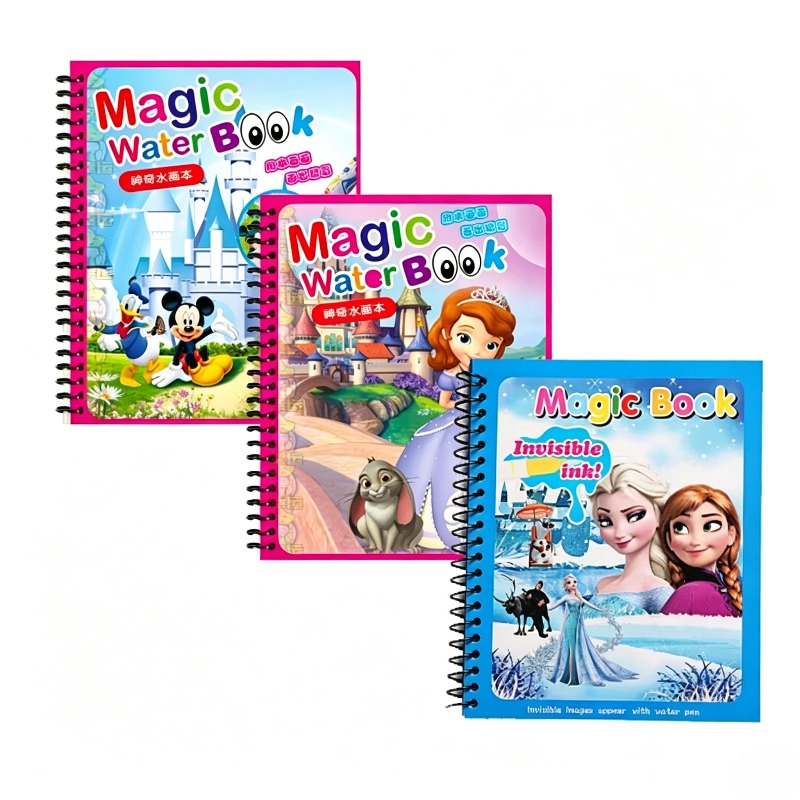 漫画水彩画おもちゃセット グラフィティアニメ水彩マジックブッ - Reusable Water Magic Coloring Book のレビューと価格