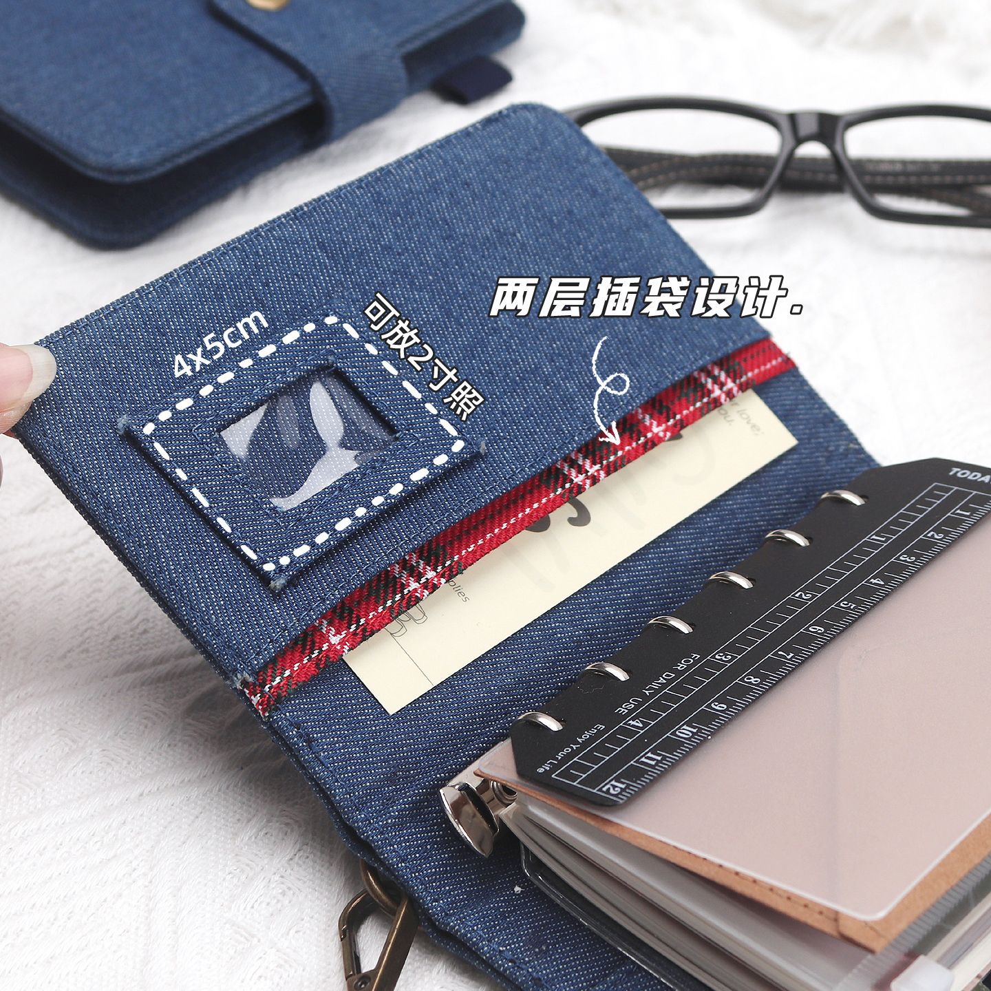 A7サイズの手作りデニム製リフィル可能なノート - ヴィンテ - Vintage Leather Journal Notebook のレビューと価格