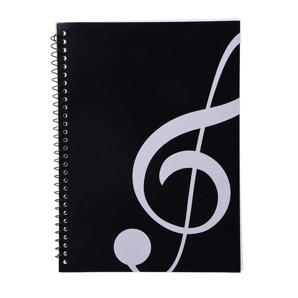 50ページ音楽シートスパイラルノートブックスターヴスタッフ原 - Blank Sheet Music Notebook のレビューと価格