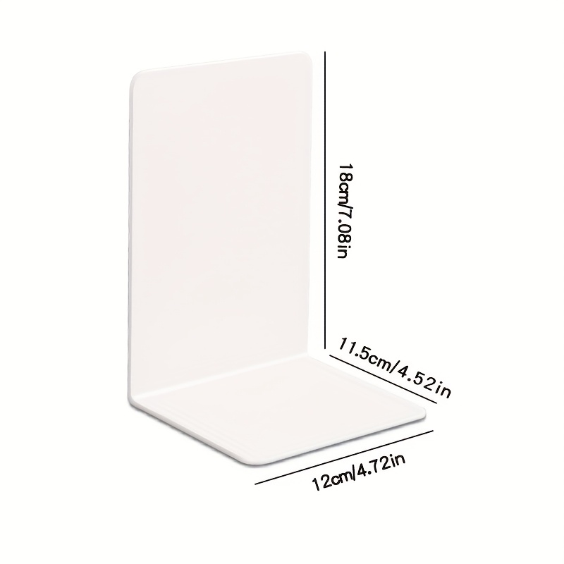 透明アクリル製ブックエンド8個入り。L字型で、家庭、オフィス - Clear Acrylic Book Stand Holder のレビューと価格
